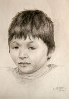 Портрет мальчика. Итальянский карандаш
